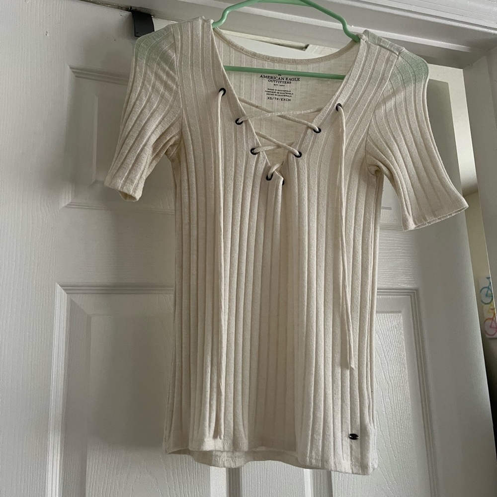 American Eagle Tie Up Shirt